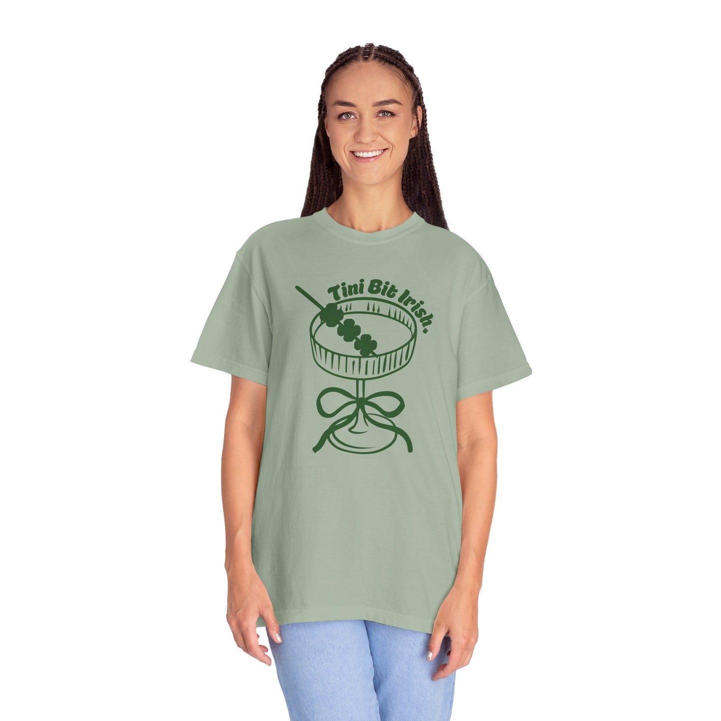 Tiny Bit Irish T-Shirt — Martini & Shamrock St. Patrick’s Day Tee