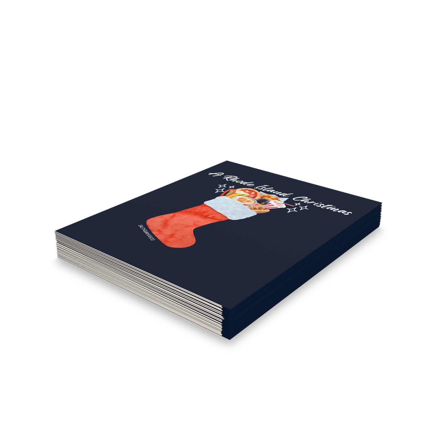 A Rhode Island Christmas-Holidays Greeting Cards (8, 16, 24 pcs)