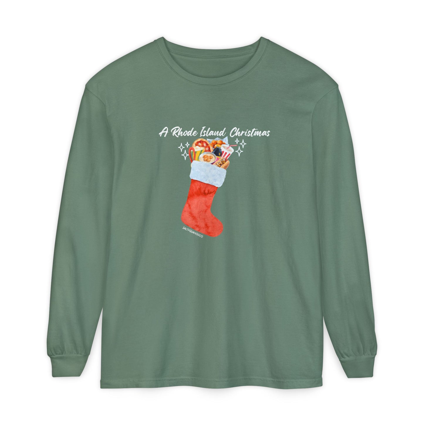 A Rhode Island Christmas- Long Sleeve T-Shirt