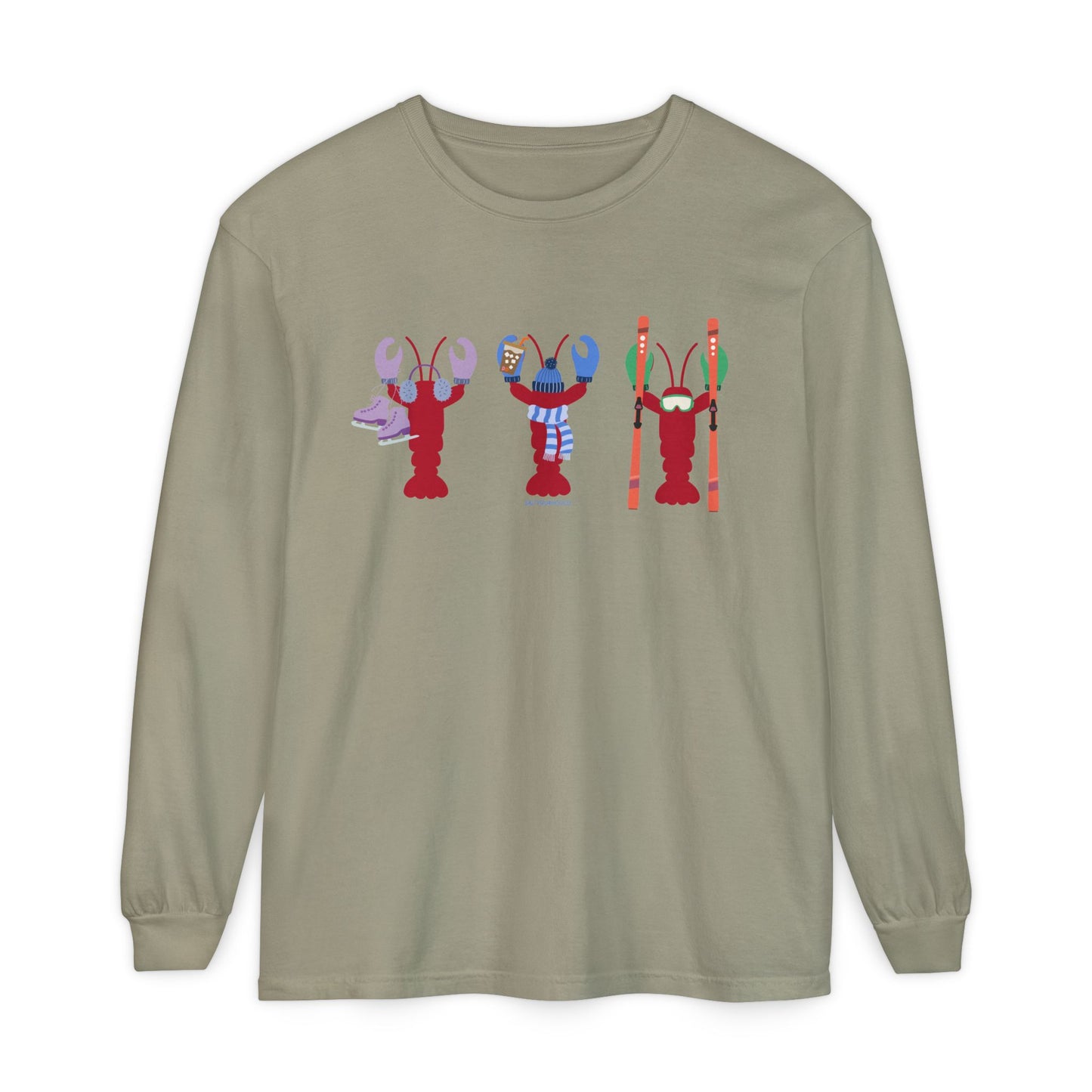 East Coast Winter Lobsters - Long Sleeve T-Shirt