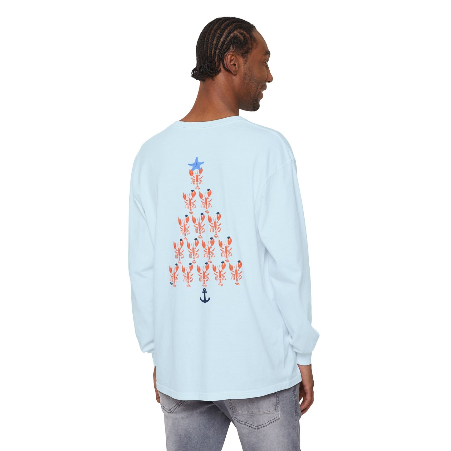 Quahog Lobster Shaped as a Lobster - Long Sleeve T-Shirt