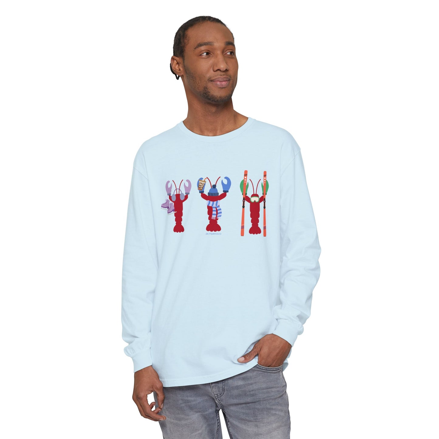 East Coast Winter Lobsters - Long Sleeve T-Shirt