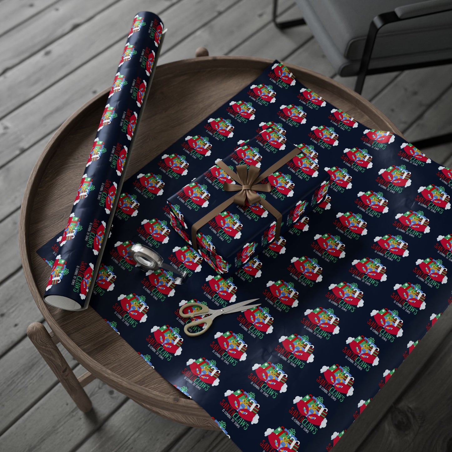 Santa Claws Wrapping Paper
