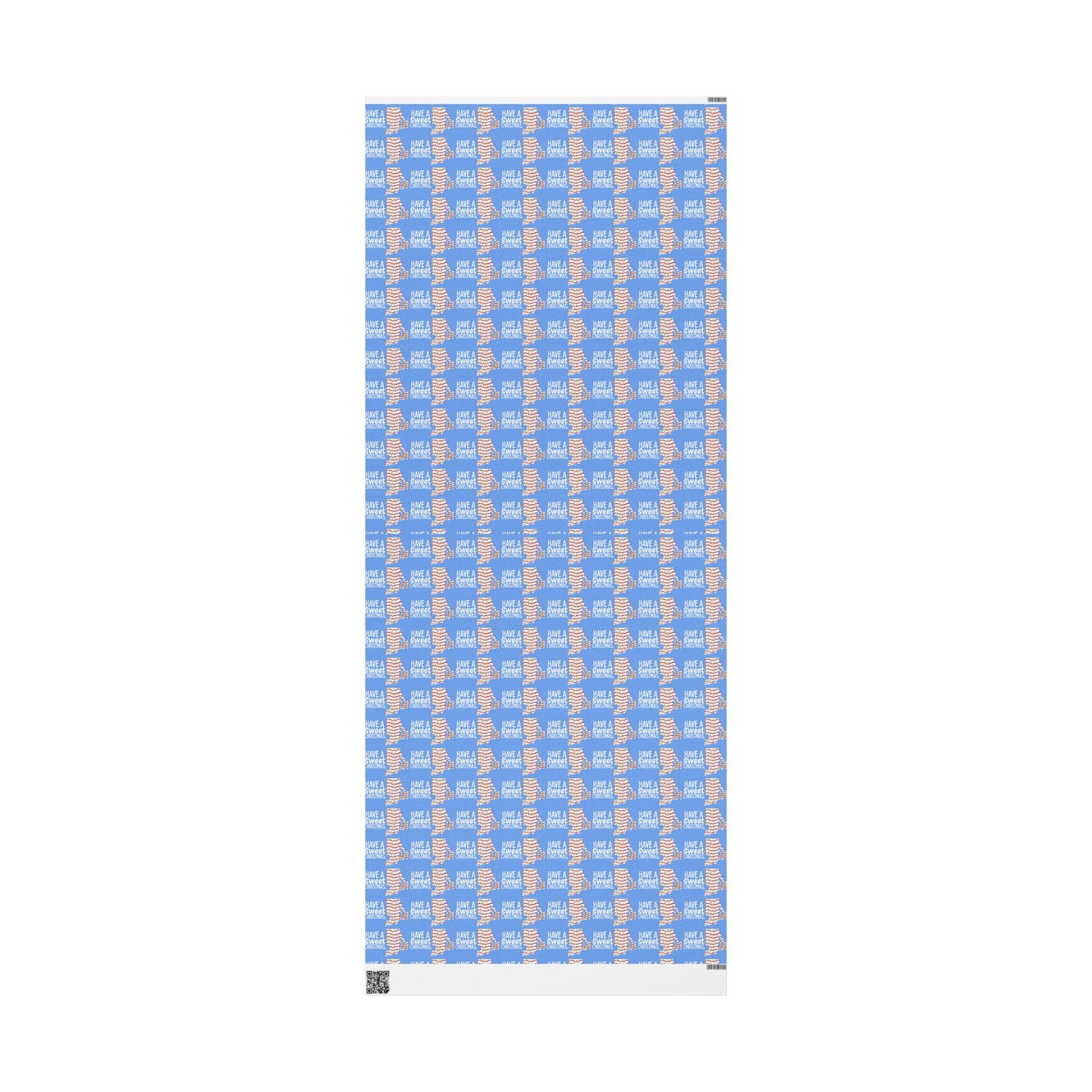 RI Shaped Holiday Cake Wrapping Paper