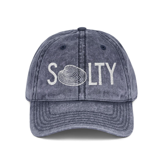Embroidered Cap - Salty Quahog Rhode Island Themed