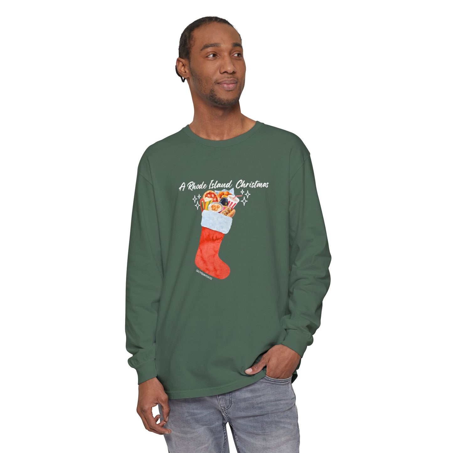 A Rhode Island Christmas- Long Sleeve T-Shirt