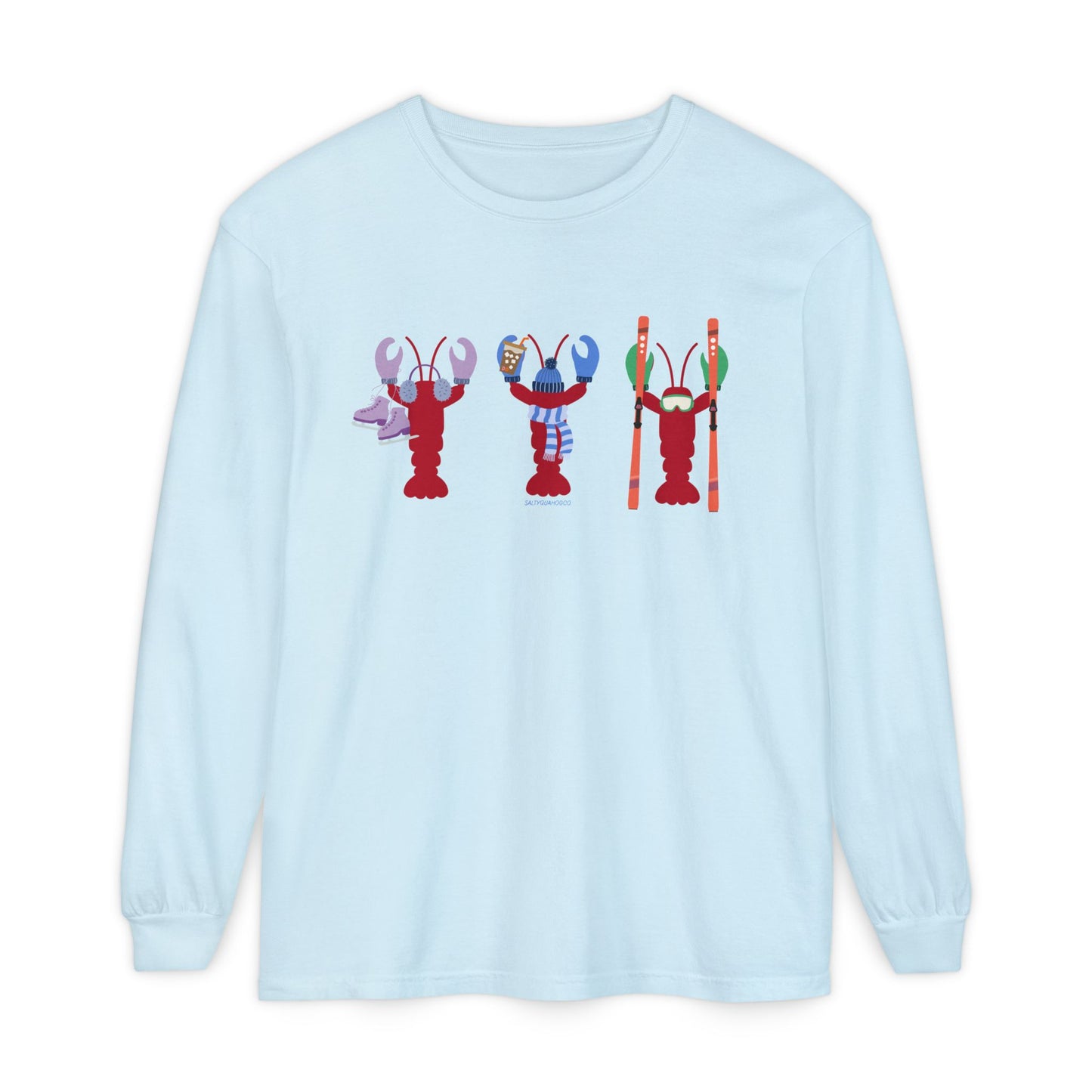 East Coast Winter Lobsters - Long Sleeve T-Shirt