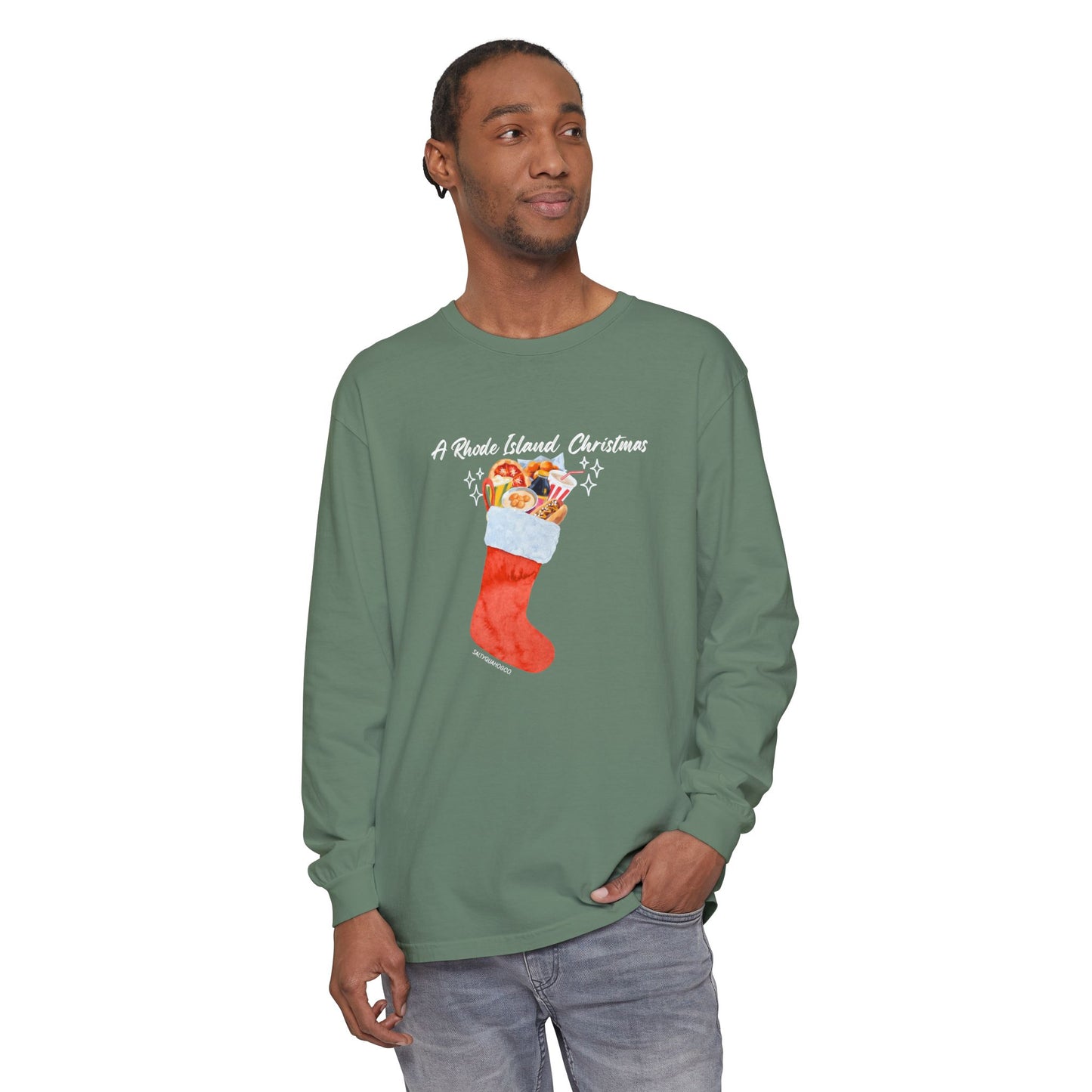 A Rhode Island Christmas- Long Sleeve T-Shirt