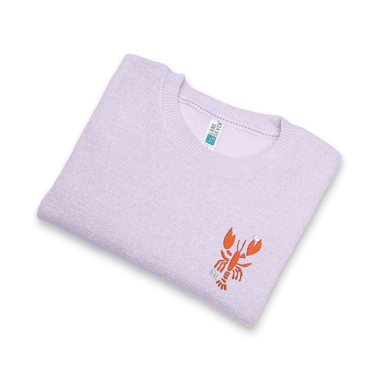 Embroidered Salty Quahog Lobster Knit Crewneck