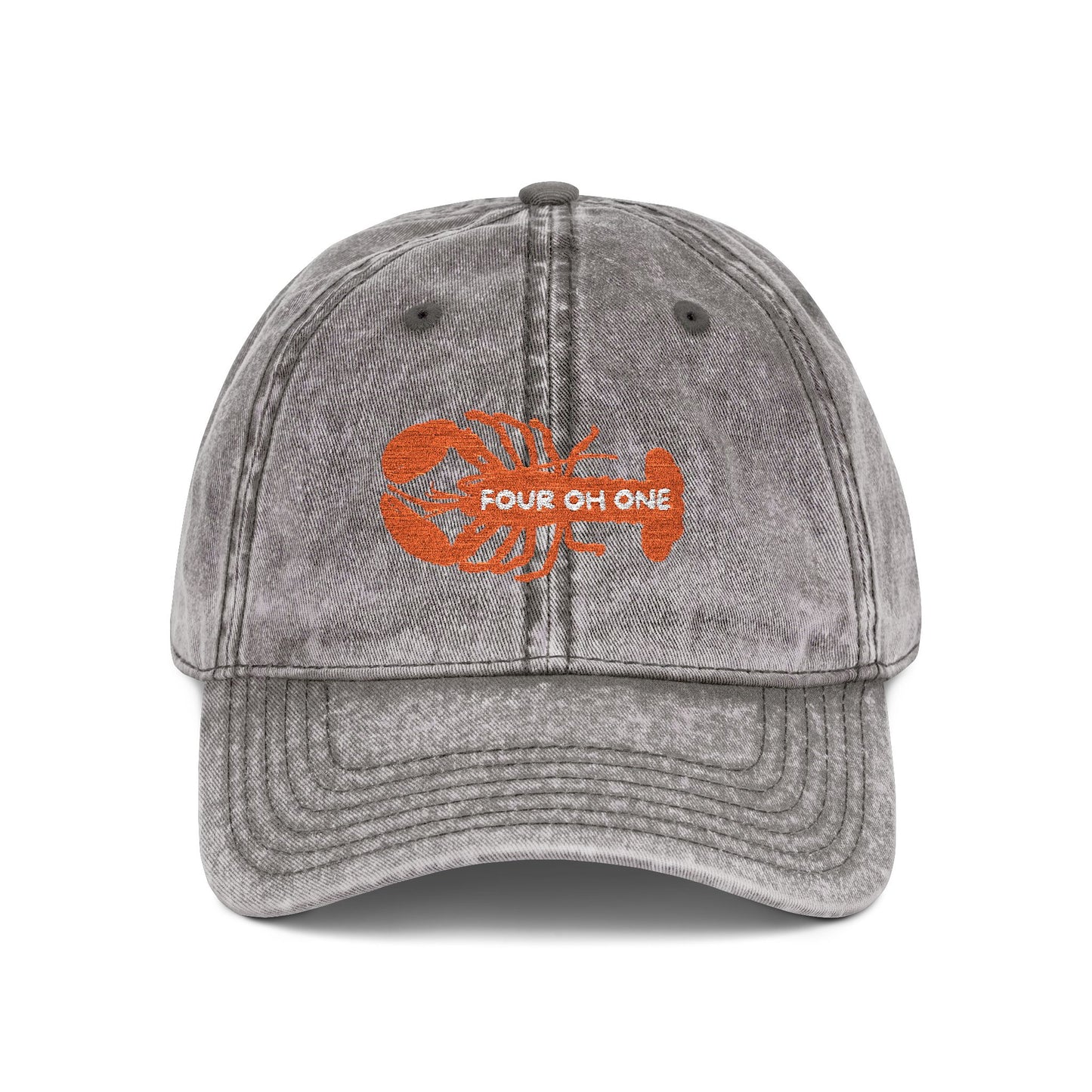 Cap with Lobster Embroidery, Rhode Island Design