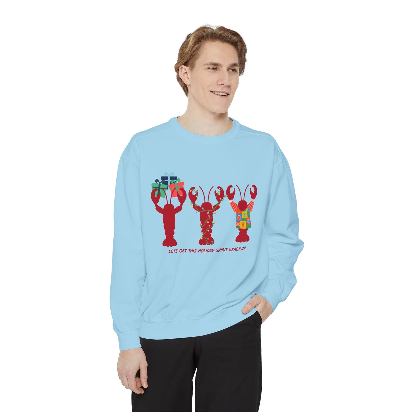 Lets Get This Holiday Spirit Crackin-Crewneck