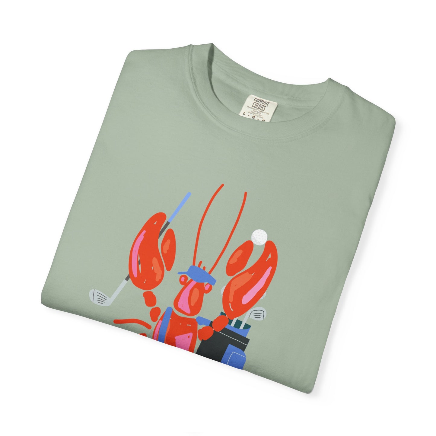 Salty Lobster Golfer- Golfer Coastal Tee