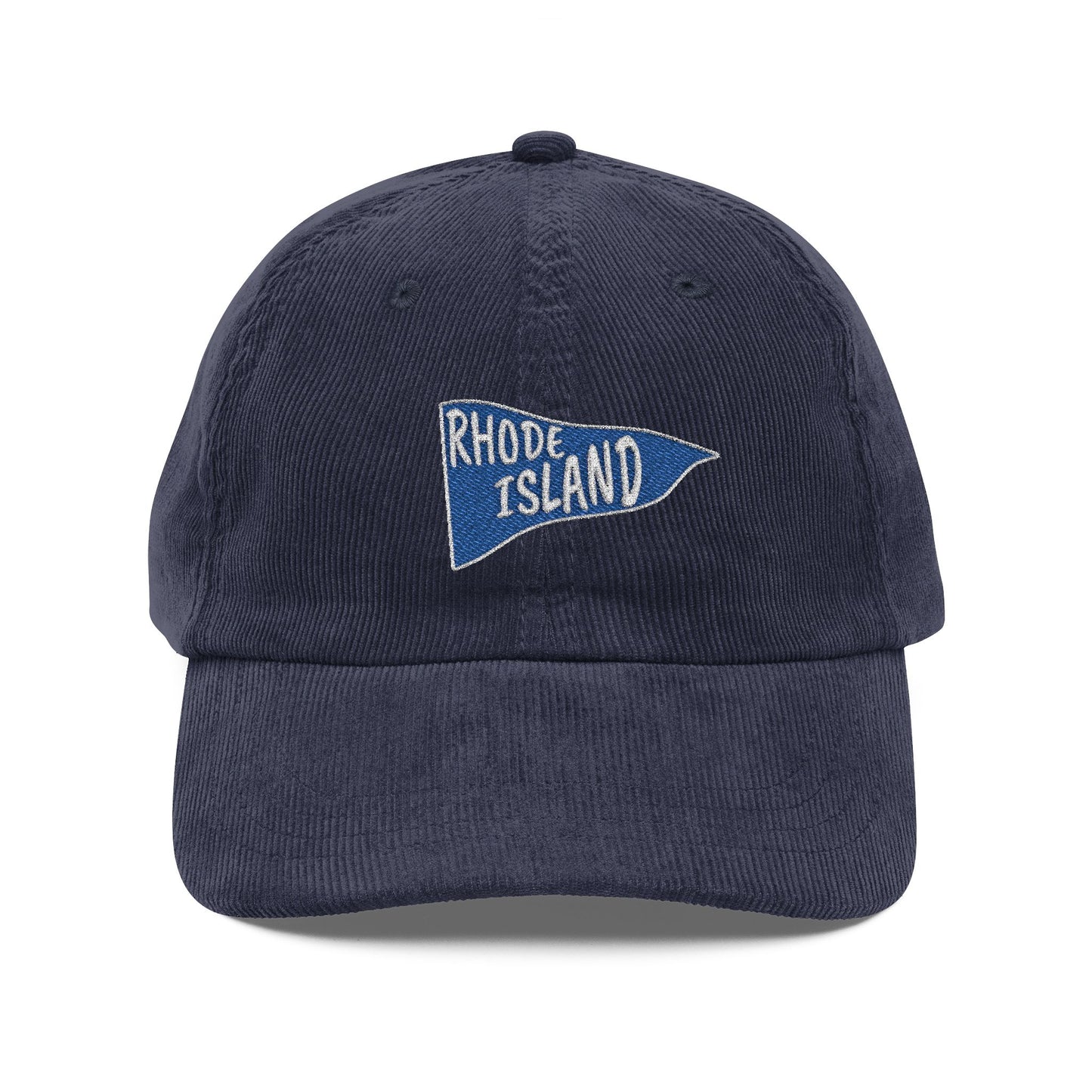 RI College Hat Blue Flag