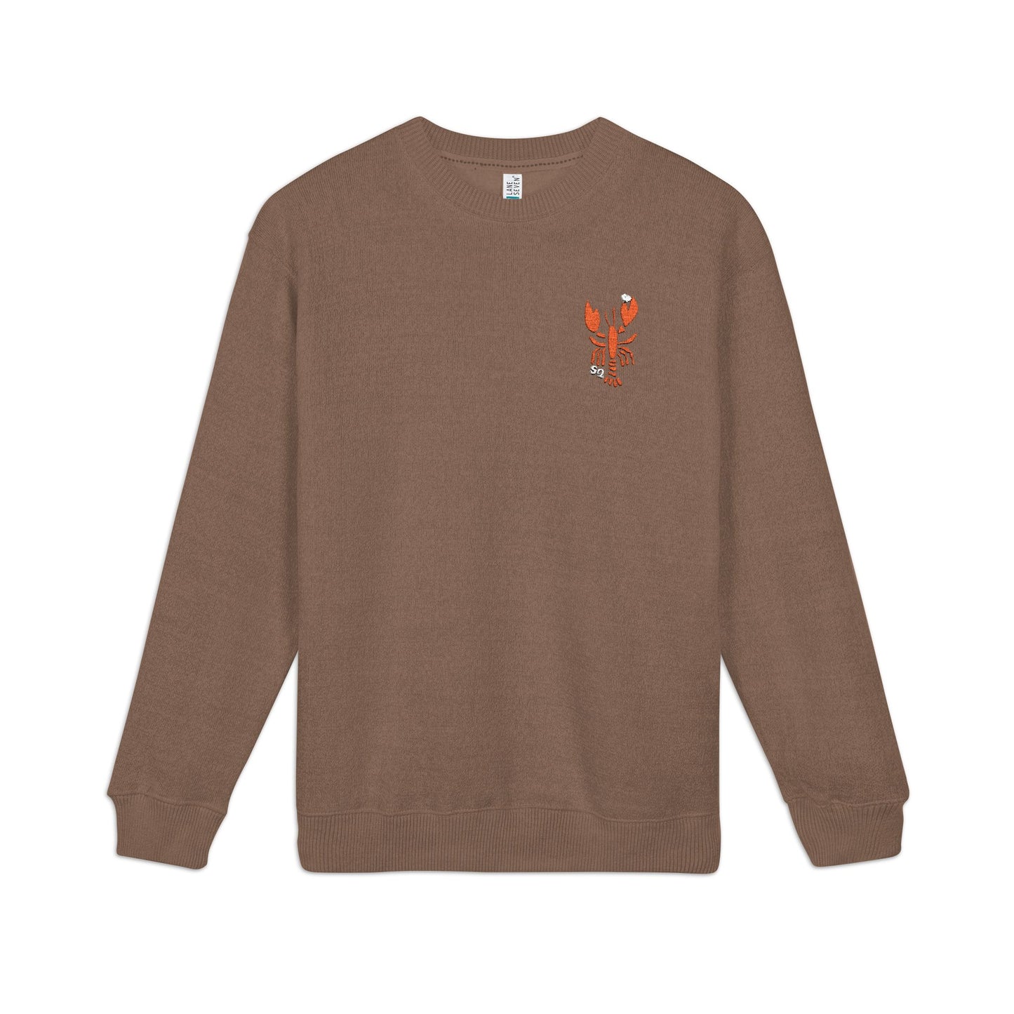Embroidered Salty Quahog Lobster Knit Crewneck
