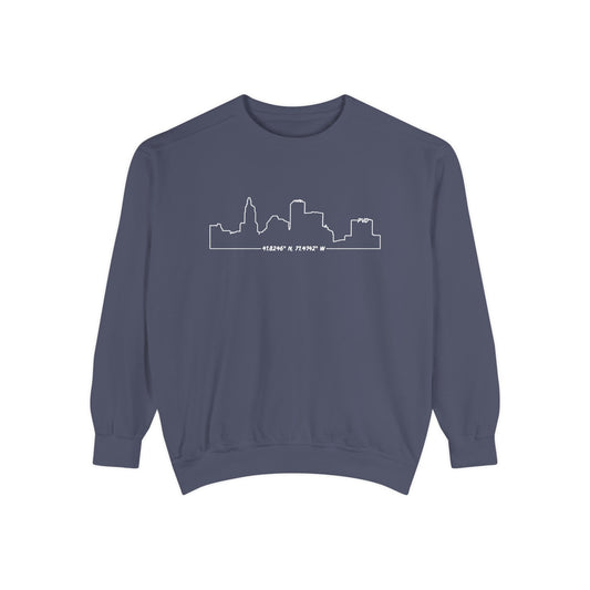 Unisex Garment-Dyed Sweatshirt - PVD Skyline