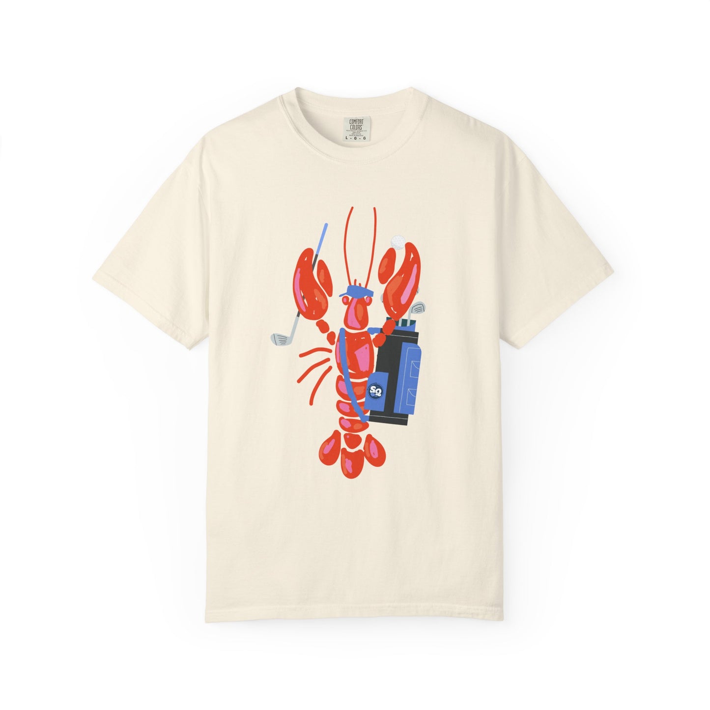 Salty Lobster Golfer- Golfer Coastal Tee