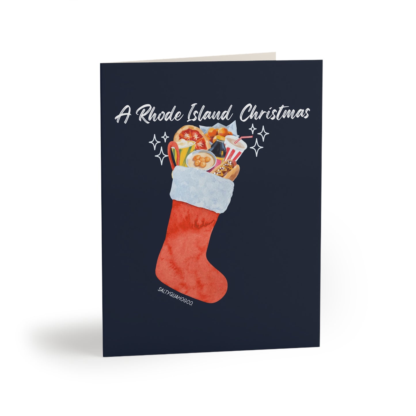 A Rhode Island Christmas-Holidays Greeting Cards (8, 16, 24 pcs)
