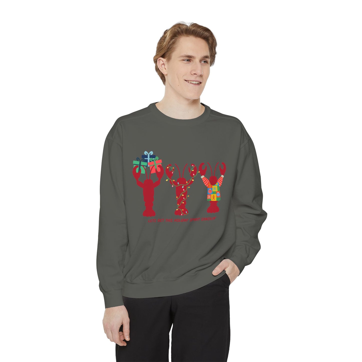 Lets Get This Holiday Spirit Crackin-Crewneck