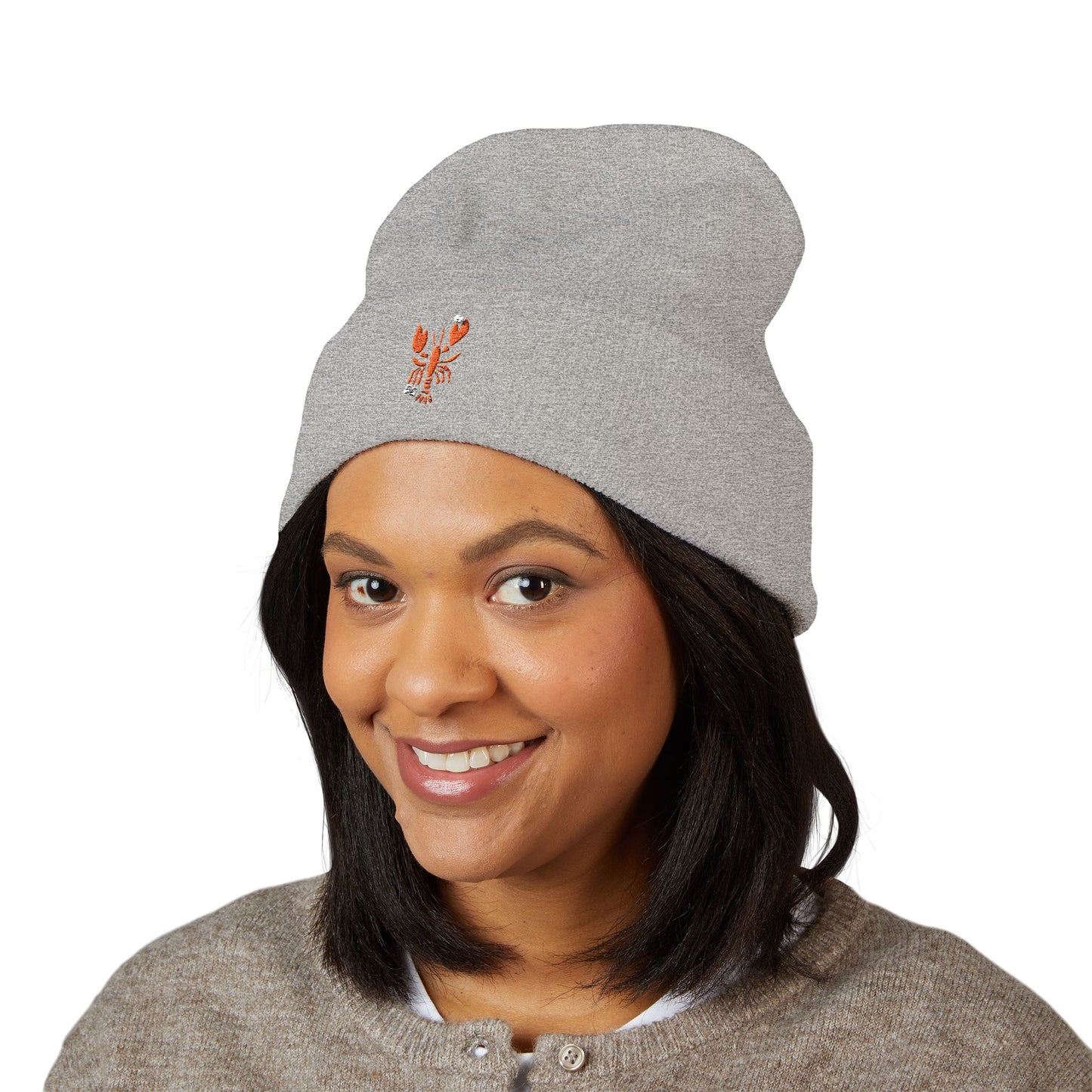 Embroidered Salty Quahog Lobster Beanie