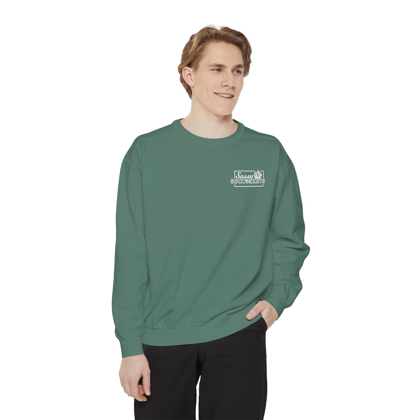 Shucking Love Succulent Graphic Sweatshirt Crewneck