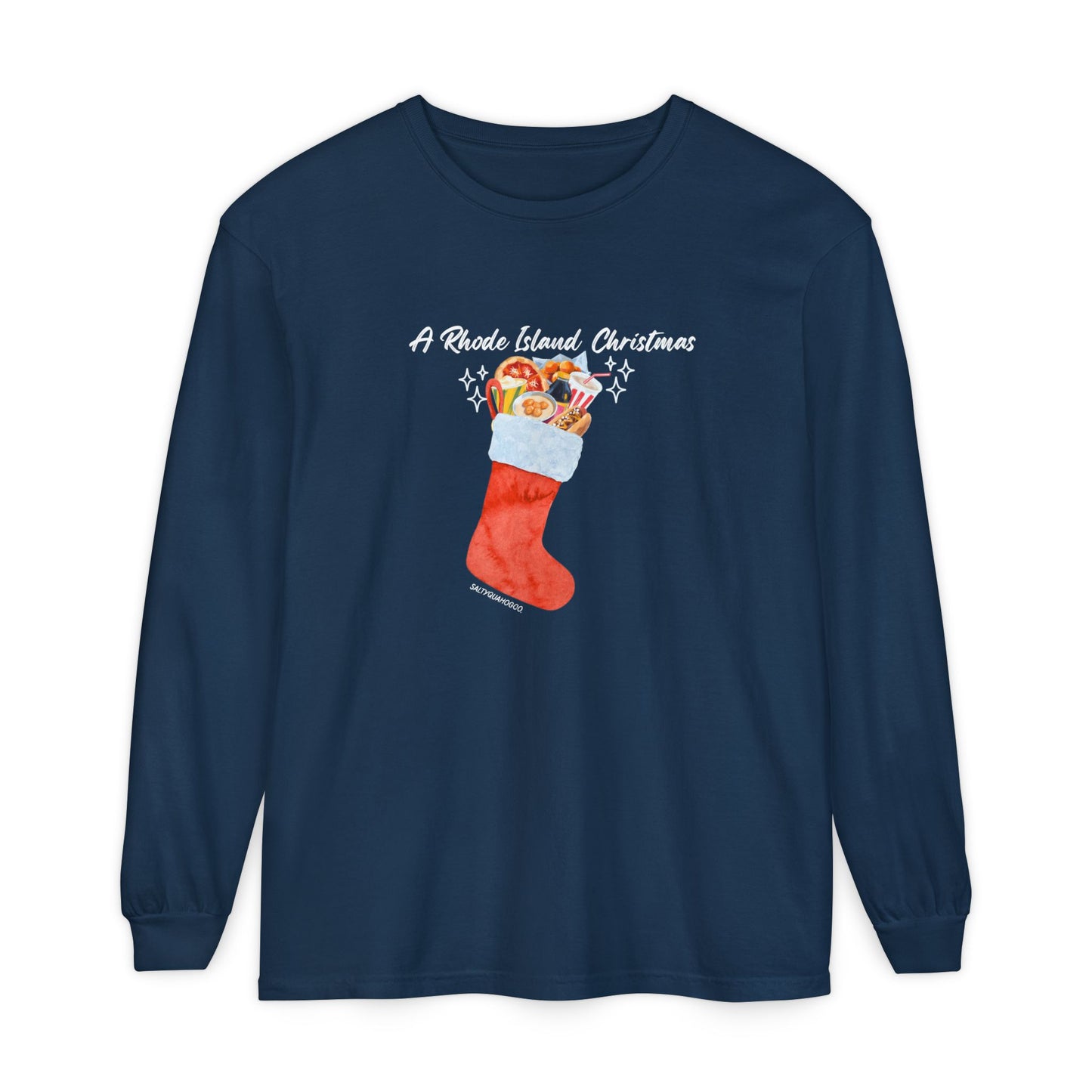 A Rhode Island Christmas- Long Sleeve T-Shirt