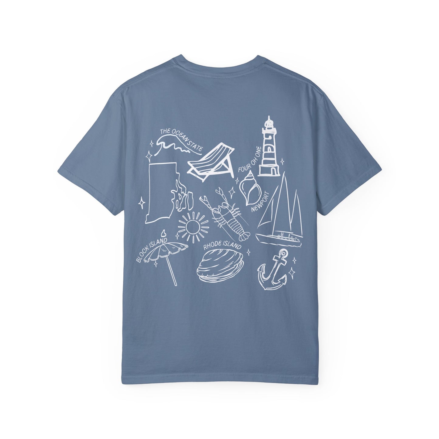 Unisex Rhode Island Sketched Out Shirt