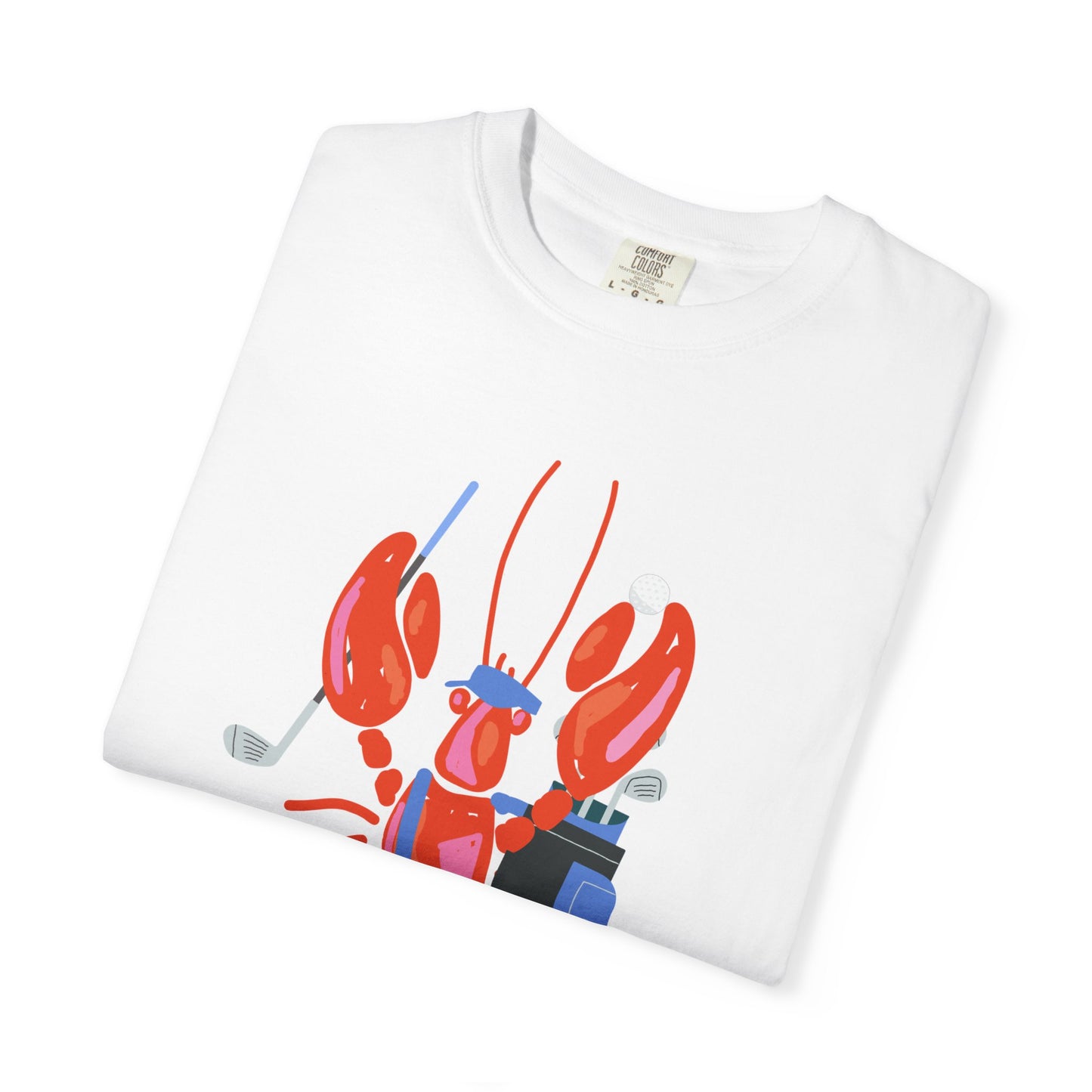 Salty Lobster Golfer- Golfer Coastal Tee