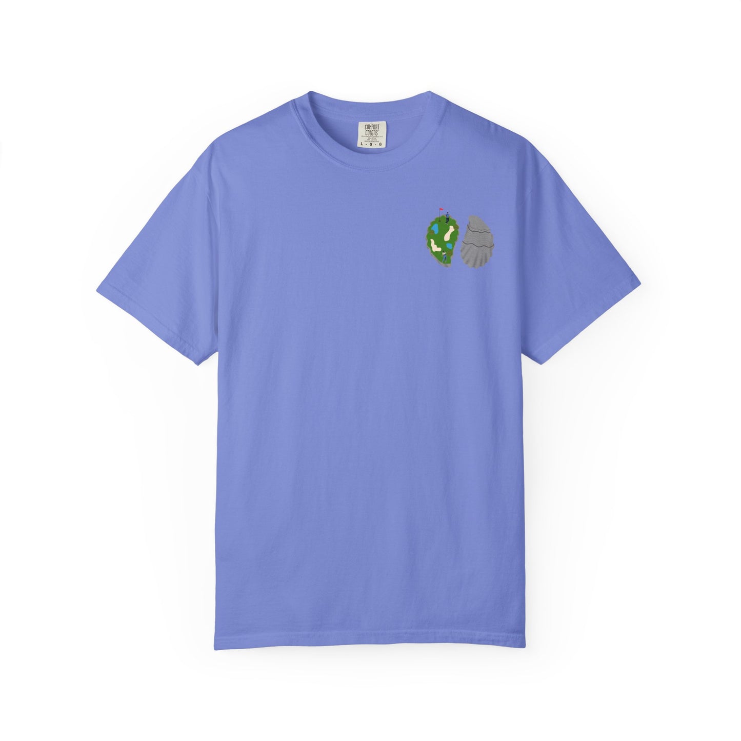 Shuck Golf Repeat Golf T-Shirt — Oyster & Golfer Coastal Tee