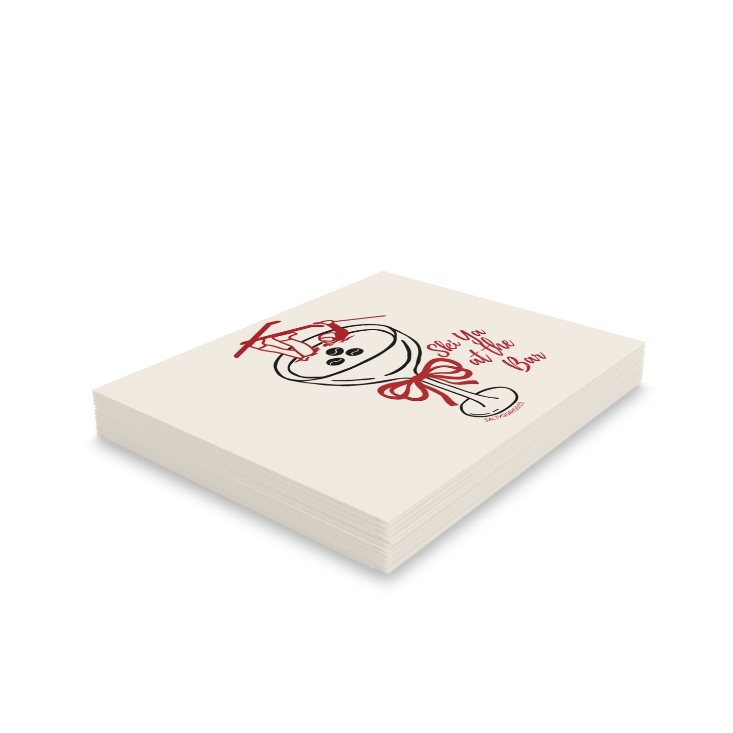 Ski Ya at the Bar-Holidays Greeting Cards (8, 16, 24 pcs)