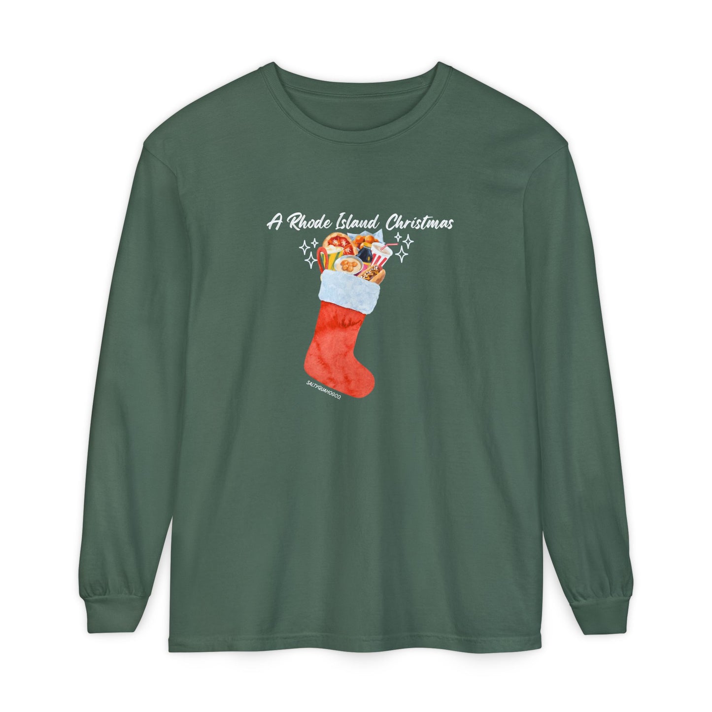 A Rhode Island Christmas- Long Sleeve T-Shirt