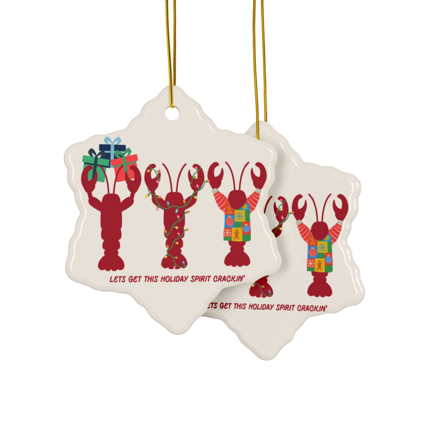 Copy of RI Holiday Cake- Ceramic Ornament