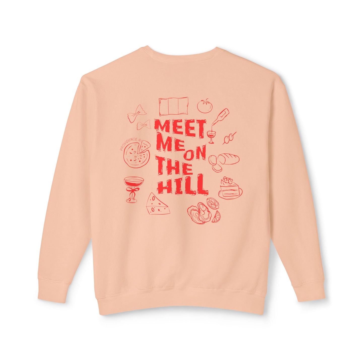 Meet me on the hill Unisex Lightweight Crewneck Sweatshirt