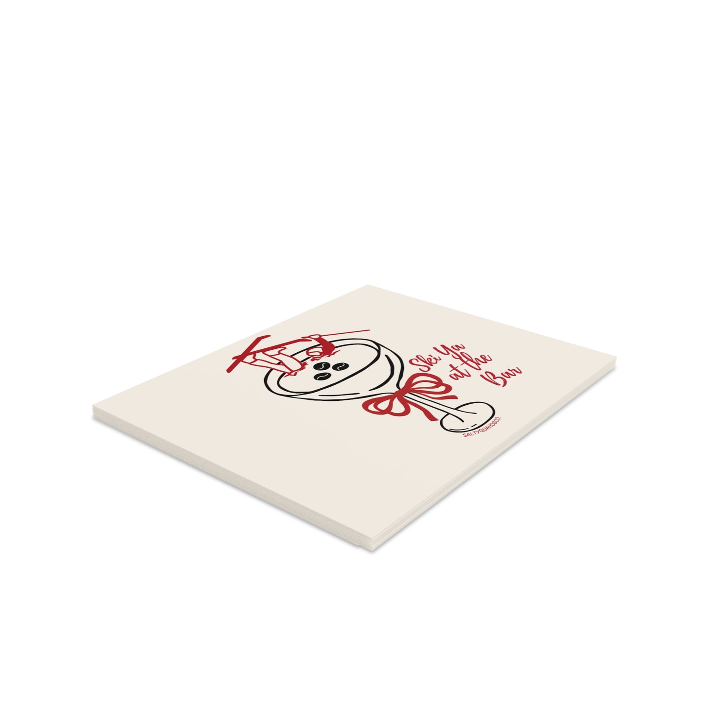 Ski Ya at the Bar-Holidays Greeting Cards (8, 16, 24 pcs)