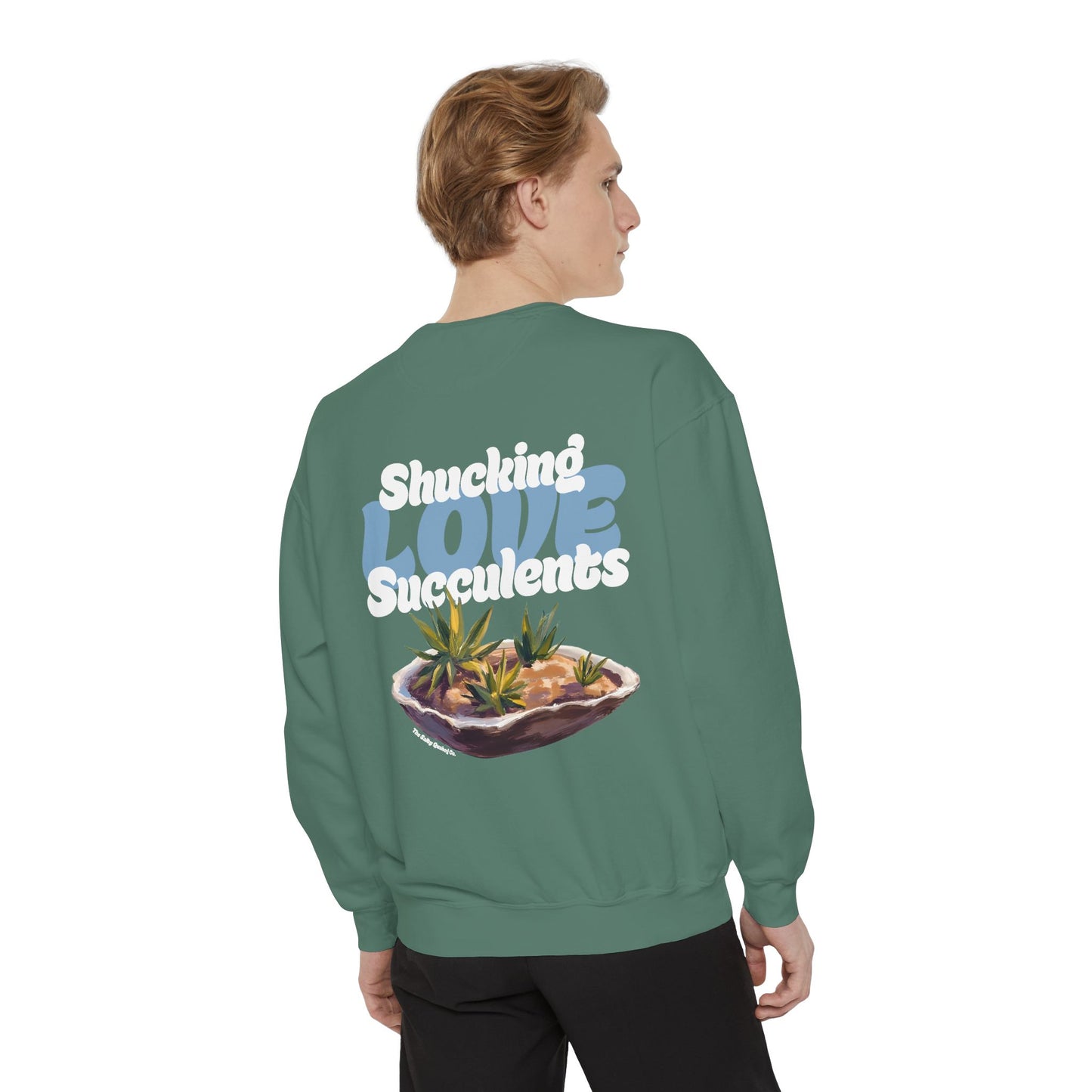 Shucking Love Succulent Graphic Sweatshirt Crewneck