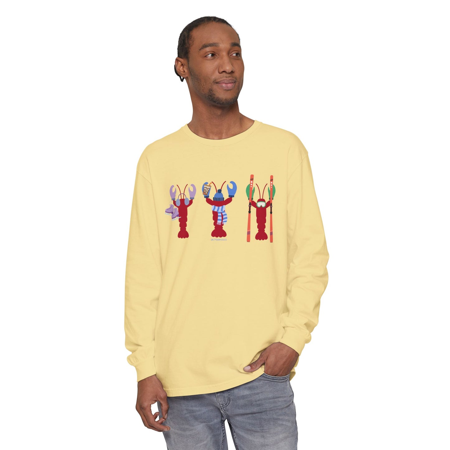 East Coast Winter Lobsters - Long Sleeve T-Shirt
