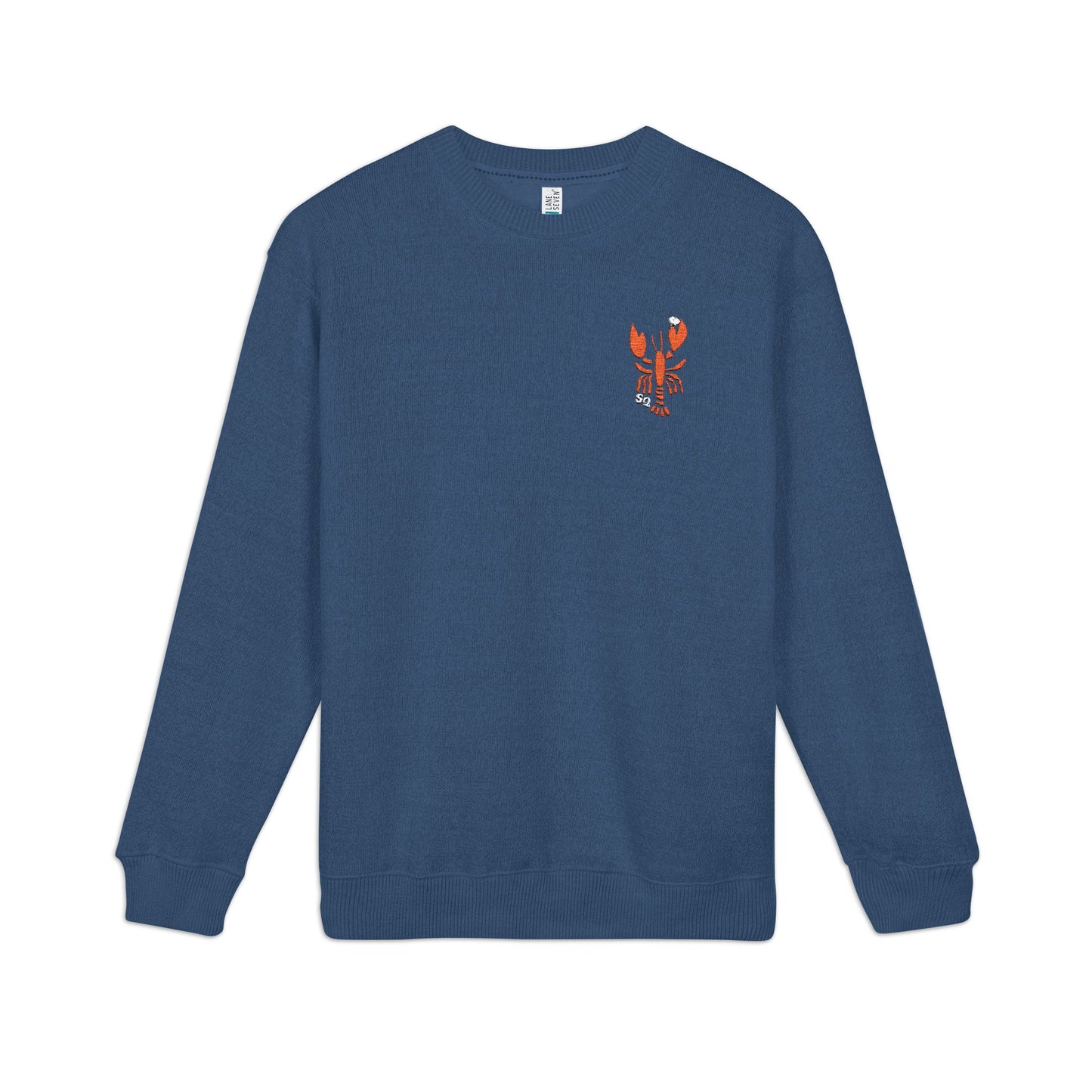 Embroidered Salty Quahog Lobster Knit Crewneck