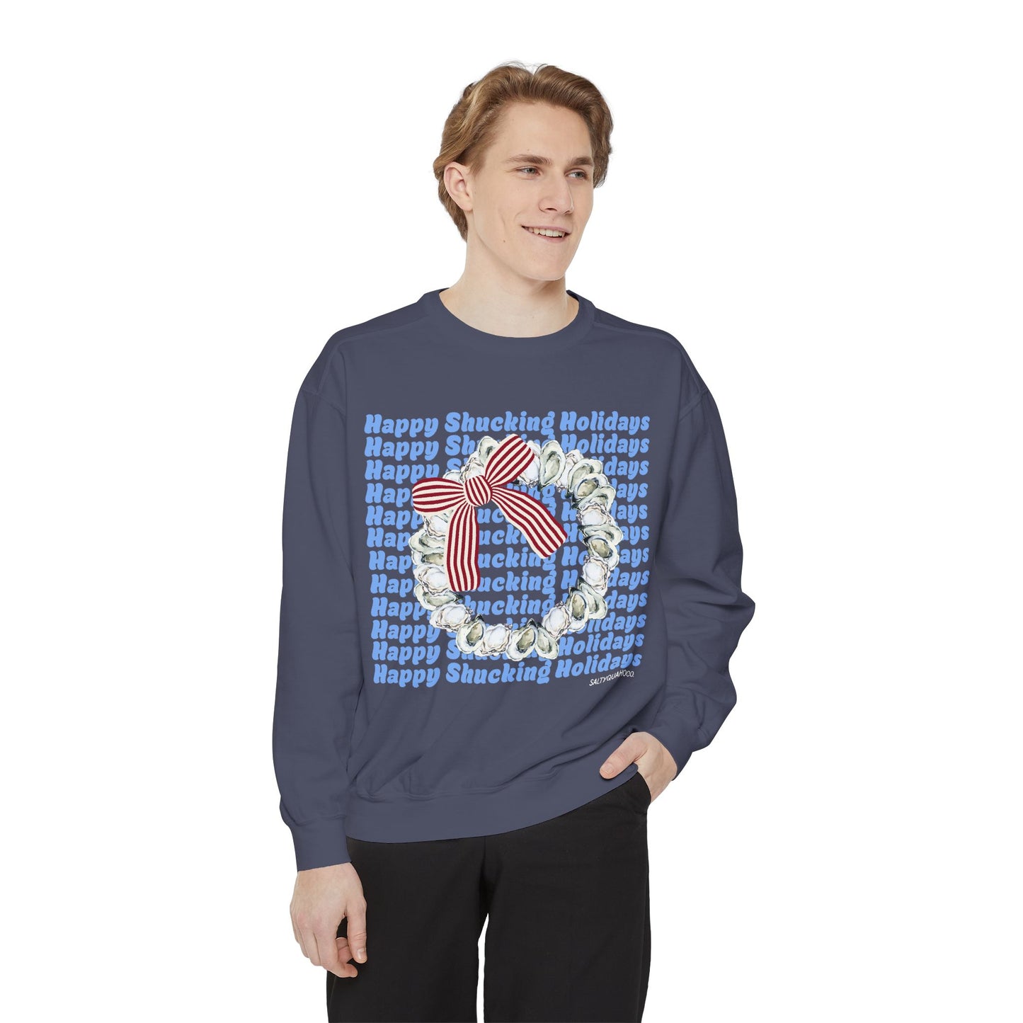 Happy Shucking Holidays-Crewneck