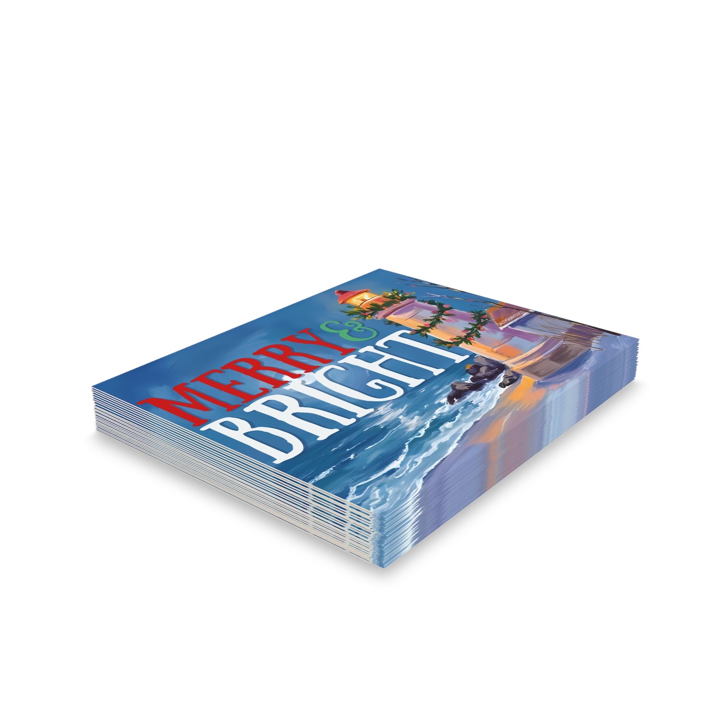 Merry and Bright-Holidays Greeting Cards (8, 16, 24 pcs)