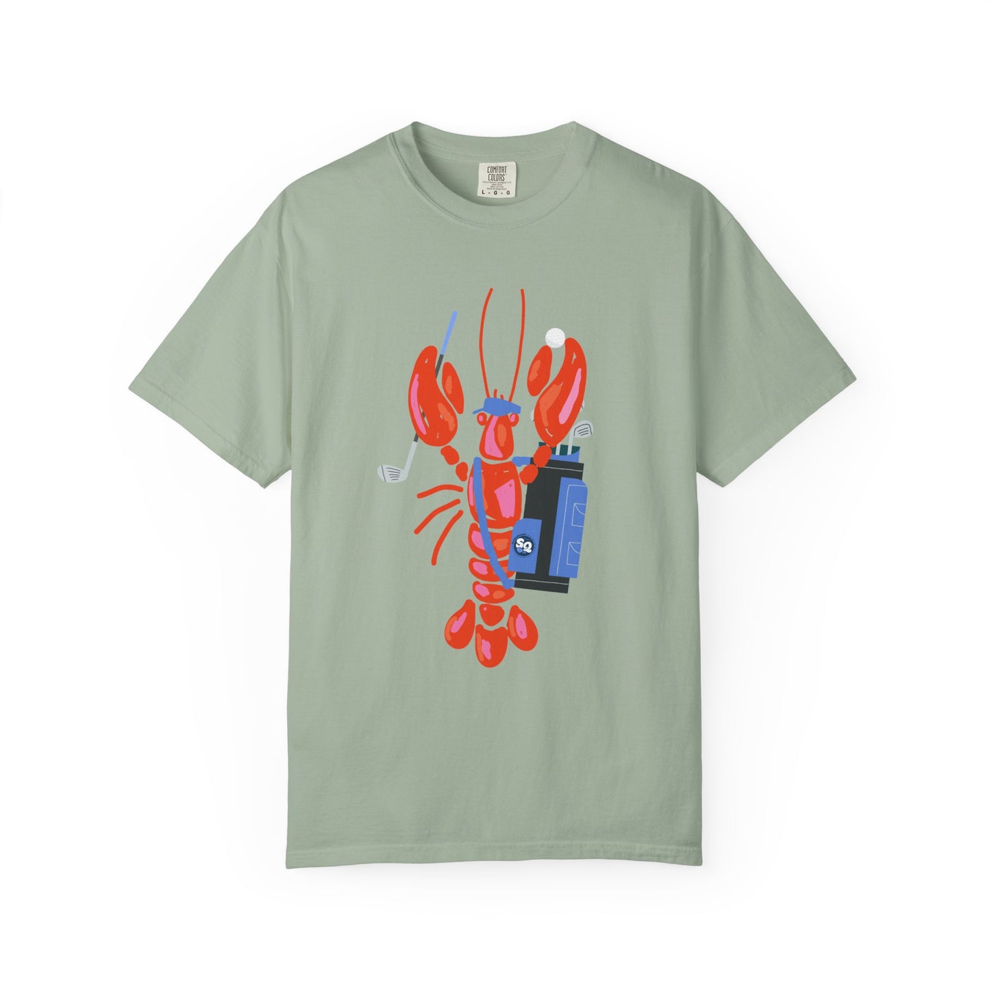 Salty Lobster Golfer- Golfer Coastal Tee