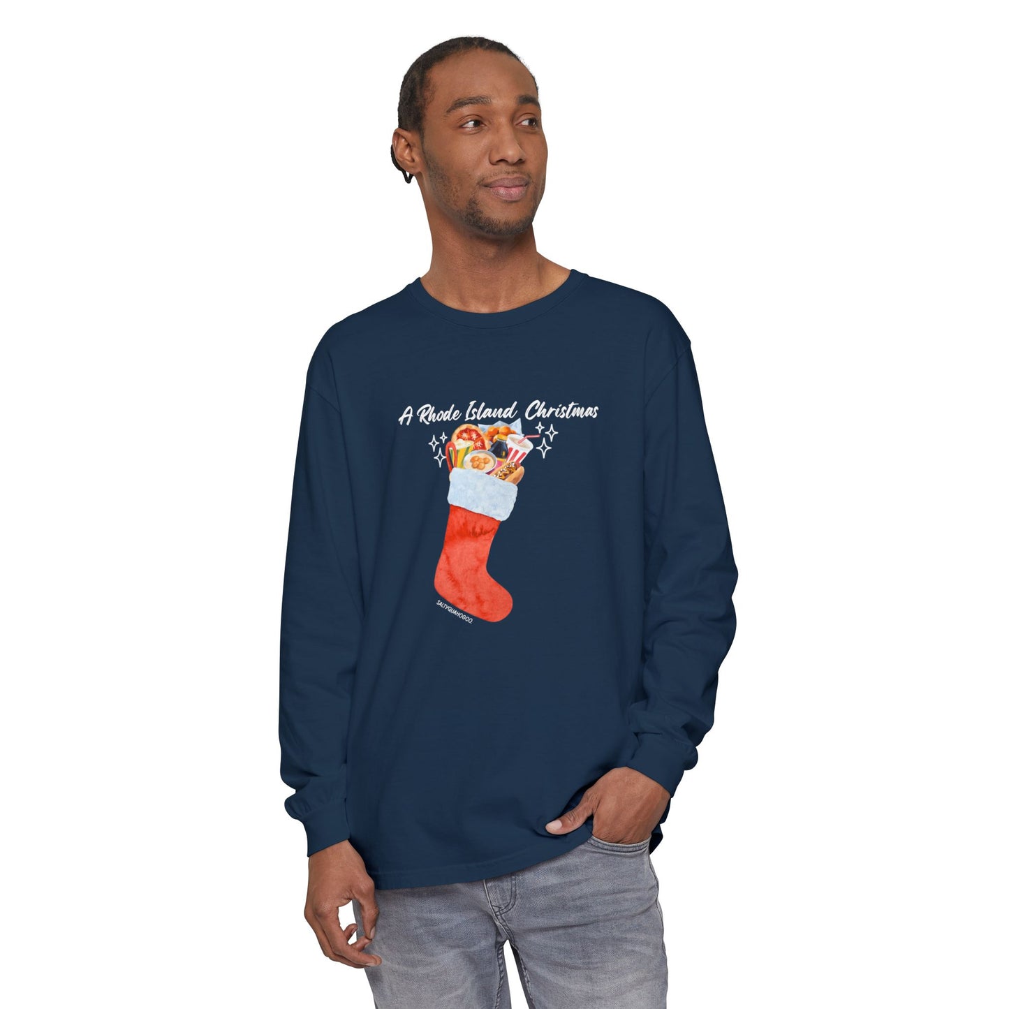 A Rhode Island Christmas- Long Sleeve T-Shirt